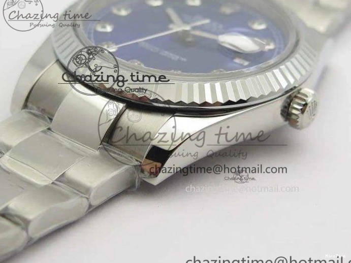 MiroTime 0520 FlexibleFit DateJust 41mm 126334 Noob 1:1 Best Edition Fluted Bezel Blue Diam Dial On SS Oyster Bracelet A 3583